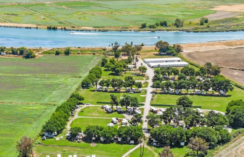 Aerial View of Delta Shores Resort & Marina
