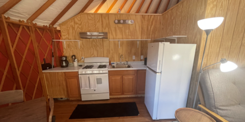 Kitchen in the Camping Yurt